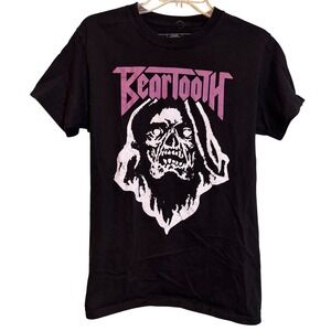 Beartooth Unisex Band Merch Skull Metalcore Streetwear Graphic Tee Black Small
